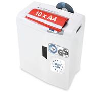 HSM Destructora de documentos SHREDSTAR X10 – Corte 4x5x30 mm – Volumen de recogida 20 L – Plata