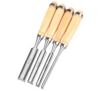 HSS 4pcs Juego De Torneado De Cincel De Torno De Madera Herramientas De Torneado,Juego de Gubias para Tallar Madera 8mm/12mm/18mm/24mm,para Principiantes y Profesionales