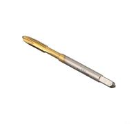 Hss Tapón de rosca revestido M2 Para M3 M5 M6 M8 M10 Broca métrica recta flauta para trabajo de metal y reparación de maquinaria()