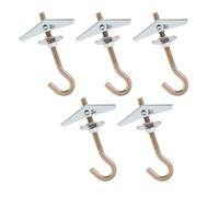 Hsthe Sea 5 Piezas Tacos con Resorte M6 Ganchos de Techo con Gancho para Taco Taco Inclinable para Colgar Plantas Tacos Huecos Placas de Yeso Montaje en Techo Montaje en Pared