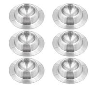 Hsthe Sea 6 uds hueveras de Metal de Acero Inoxidable huevera Boca de la Copa 4,5 cm de diámetro para Huevo cocido Suave-Astilla
