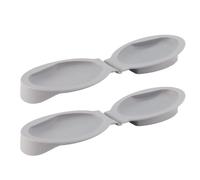 Hsthe Sea Abrazadera para Abrir Ostras, Soporte De Silicona para Ostras, Preparación Simplificada De Mariscos, Pinza Manual De Silicona para Abrir Ostras Sin Esfuerzo, Color Gris