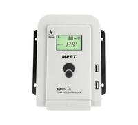 Hsthe Sea Controlador de Carga Solar MPPT de 30 A, regulador de Panel Solar de 12 V/24 V con Salida USB de 5 V, Trabajo de protección de Circuito múltiple