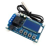 Hsthe Sea Controlador electrónico de Temperatura DC 6-30V LCD Módulo de Control de Temperatura Digital -50°C a 110°C Grado Celsius con sonda de Sensor a Prueba de Agua