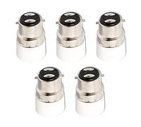 Hsthe Sea Convertidor de enchufe de 5x B22 a E14, convertidor de adaptador, base de lámpara, adaptador de enchufe de lámpara, adaptador de lámpara para lámparas y bombillas LED y lámparas CFL