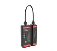 HT812A - Buscador de cables LAN y probador de línea para cables RJ45 UTP y líneas telefónicas RJ11 RJ12 RJ14 con interruptor y pantalla LED de estado de prueba