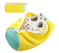 HTTDSLF Bolsa Lavadora Zapatillas Limpieza 360°, Reutilizable para Lavar Zapatillas, Protege Tu Lavadora, Amarillo