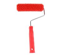 HuadaXtai Rodillo de Decoración Rojo con Funda de Esponja Blanca, M