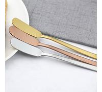 Huairdum Cuchillo para Mantequilla de Acero Inoxidable 304, Esparcidor de Queso Pulido Espejo 18/10, Herramienta para Mermelada de Postre con Borde Liso, Ideal para Crema, Miel, Mantequilla de maní
