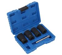 Huairdum Kit de Extracción de Pernos, Juego de Acero Cr Mo de 4 Tamaños, Herramienta para Quitar Tuercas Oxidadas Dañadas para Reparación Automotriz, Industrial y del Hogar