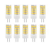 HUAMu G4 Bombilla de LED de 5W,400lm,3000K Blanco Cálido,Recambio de 40 Vatios,Ángulo de Haz de 360°,12V AC/DC,No Regulable Pack de 10