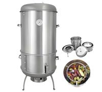 HuanSebesity Ahumador Barbacoa Portatil Carbon Barril,Smoker,Asador Barril