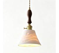 HUAYUSEDF Lámpara colgante de cerámica vintage francesa, lámpara pequeña latón mediados siglo for dormitorio, comedor, pub, iluminación isla cocina con cable ajustable(J2,Warm light)