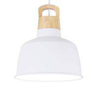 HUAYUSEDF Lámpara de araña metal estilo industrial moderno, lámpara colgante cabeza única con base, techo montaje empotrado, accesorios iluminación for decoración bar sala estar(White)