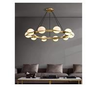 HUAYUSEDF Luces colgantes modernas for sala de estar y comedor: elegante iluminación araña for interiores, accesorios contemporáneos for decoración del hogar(Warm White,10heads)