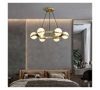 HUAYUSEDF Luces colgantes modernas for sala de estar y comedor: elegante iluminación araña for interiores, accesorios contemporáneos for decoración del hogar(Rc Remote Dimming,6heads)