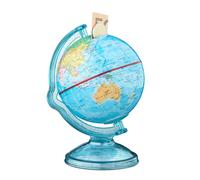 Hucha alcancía decorativa multicolor 16,5 cm hucha globo terráqueo 2 unidades