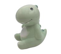 Hucha con figura de dinosaurio, Spardino, hucha, hucha, hucha decorativa con función de ahorro de cerámica en verde, 10 x 13 x 16 cm.