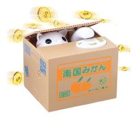 Hucha para niños, Caja de Ahorro de Dinero, Gato robando Dinero en Efectivo, Lata de Ahorro para Sala de Estar, Cocina, Dormitorio, Estante para Adolescentes y Adultos