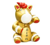Hucha para niños, diseño de estatua de caballo, tarro de ahorros temático de Año Nuevo, bonito banco de animales, para decoración del hogar, estantería, mesita de noche, dormitorio, habitación de los