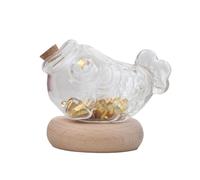 Hucha pequeña transparente con forma de | Decoración compacta y exquisita para dinero en efectivo para niños, adolescentes, familiares, niñas, amigos y adultos