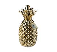 Hucha piña 650 g 4 unidades hucha decorativa alcancía piña hucha dorada 3,2 cm