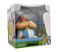 Plastoy Hucha Astérix Chibi Obélix sentado con Idéfix – Plástico