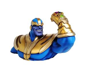 Hucha thanos mega bank marvel comics. figura de pvc de la marca semic.