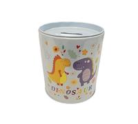 Huchas Originales para Niños. Hucha Infantil Lata. Hucha Lata Grande XXL (Dinosaur, 10x9)