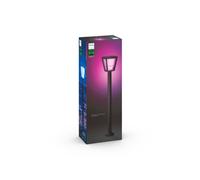 Philips Baliza de jardín LED Econic 89 cm 1080 lm acero inox negro IP44 interruptor con temporizador