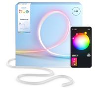 Hue Essential Tira LED Flex 5 metros, RGBIC, Colores y Ambiente Vibrantes, Iluminación Interior Flexible, Fácil Instalación, Control por App y Voz, Funciona con Alexa, Google Assistant y Apple Home