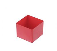 hünersdorff Caja de poliestireno resistente a los golpes. Dimensiones: 54 x 54 x 45 mm. Color: rojo.