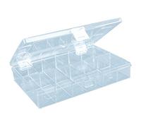Hünersdorff Caja de surtido PS COMPACT, 12 compartimentos 170x250x46 mm, transparente