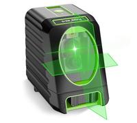 Huepar BOX-1G Nivel Láser Verde 45m, MODO DE PULSO, Pro Precisión: ± 2 mm/ 10m, Autonivelante Líneas Cruzadas, 150° vertical/horizontal, 360° Rotación Soporte Magnético
