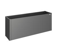 Huerto elevado 2x0,5 gris oscuro metal