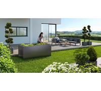 Huerto elevado 2x1 gris oscuro metal