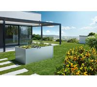 Huerto elevado 2x1 plata metal