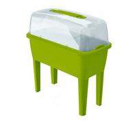 Huerto urbano con invernadero de 52 litros en polipropileno 77 x 38 x 82 cm color pistacho