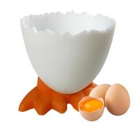 Huevera con patas de pollo - Portahuevos para el desayuno | Tenedor del huevo de los pies de pollo, herramienta del tenedor del huevo de la cáscara del brunch del desayuno