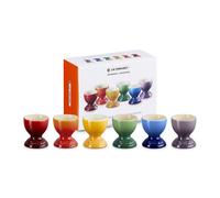 Hueveras Arcoíris Le Creuset - Set de 6 Piezas de Cerámica Esmaltada Multicolor, Versátiles y Duraderas para Cocina, Apta para Horno, Microondas y Lavavajillas