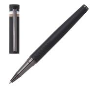 BOSS Bolígrafo de gel negro con detalle de logotipo y rayas de la marca en el capuchón - StyleRollerball pen Loop Black Iconic, 58131041 Negro pcs.
