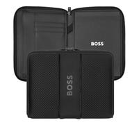 Hugo Boss Carpeta de conferencias A5, color negro