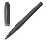 BOSS Bolígrafo de gel cepillado y anilla con rayas de la marca - StyleRollerball pen Contour Iconic, 58139243 Gris pcs.