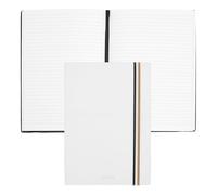 BOSS Cuaderno A5 de piel sintética blanca - StyleNotebook A5 Iconic White Lined, 58122620 Blanco pcs.