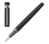 Hugo Boss Loop Iconic HSG3522A - Pluma estilográfica (latón, longitud: 14,7 cm, grosor del plumín mediano)