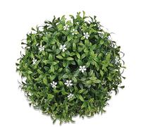 HUHJYUGE Bola de Césped Artificial 20cm, Realista Bolas de Decoración de Plantas Resistente Intemperie, Duradera Topiario de Bolas de Boj Artificial, para Interiores y Exteriores