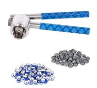 Huhudyy Crimpadora de vial de 13 mm, 100 tapas abatibles y 100 tapones de goma incluidos