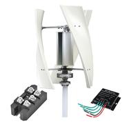 HUIZHITENGDA Generador de Turbina Eólica de Eje Vertical 12000W 3 Fases 24V