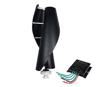HUIZHITENGDA Generador de turbina eólica silenciosa de 12000W 12V-220V | Arranque A Baja Velocidad Del Viento, Con Controlador, Generador De Molino De Viento De 2 Hojas, Para Patios/Calles