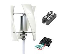 HUIZHITENGDA Kit de energía eólica 12V/24V/48V/220V con Controlador MPPT